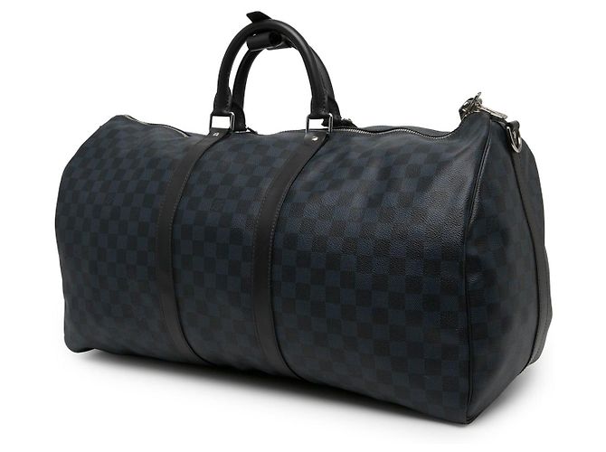 Borsa da viaggio Louis Vuitton Damier Cobalt Keepall Bandouliere 55 Blu - vista 2