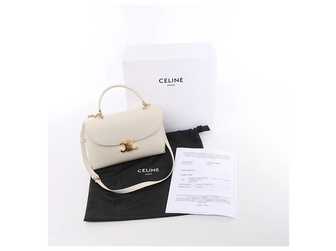 Céline Borsa 2Way Celine Nino Medium in pelle Beige - vista 13