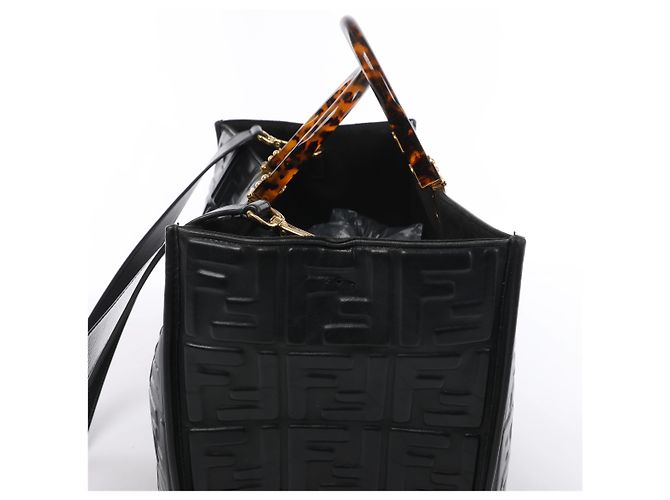 Borsa 2Way Fendi Sunshine Medium in pelle nera - vista 5