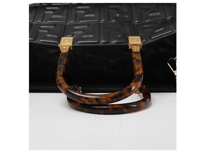 Borsa 2Way Fendi Sunshine Medium in pelle nera - vista 6