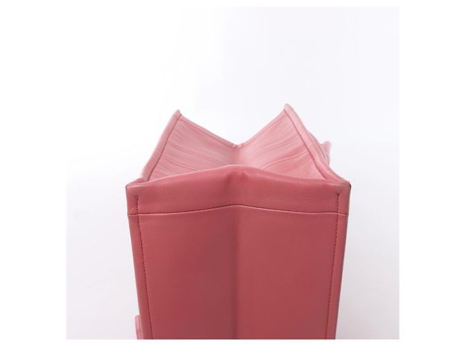 Borsa a tracolla Christian Dior Book Tote Medium in pelle rosa - vista 9