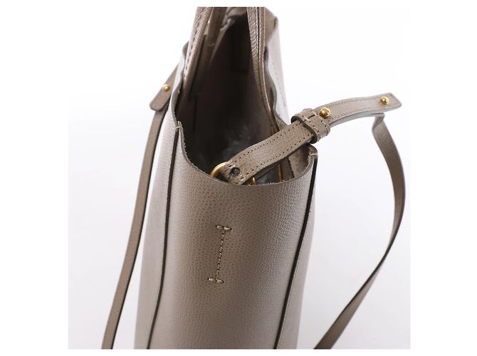 Céline Celine Vertical Cabas Small Borsa a mano 2Way in pelle Beige - vista 5