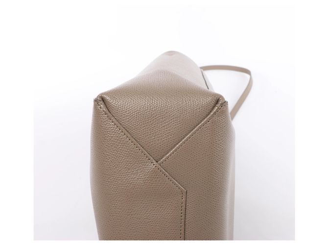 Céline Celine Vertical Cabas Small Borsa a mano 2Way in pelle Beige - vista 9