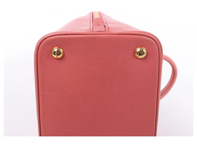 Prada Promenade Saffiano Lux Leather 2Way Handbag in Pink BL0837 - vista 10