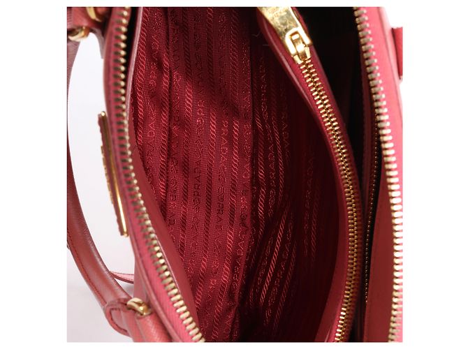 Prada Promenade Saffiano Lux Leather 2Way Handbag in Pink BL0837 - vista 11
