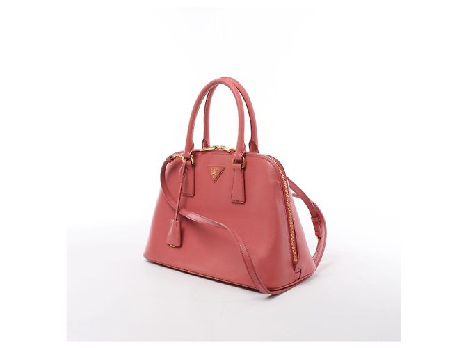 Prada Promenade Saffiano Lux Leather 2Way Handbag in Pink BL0837 - vista 2