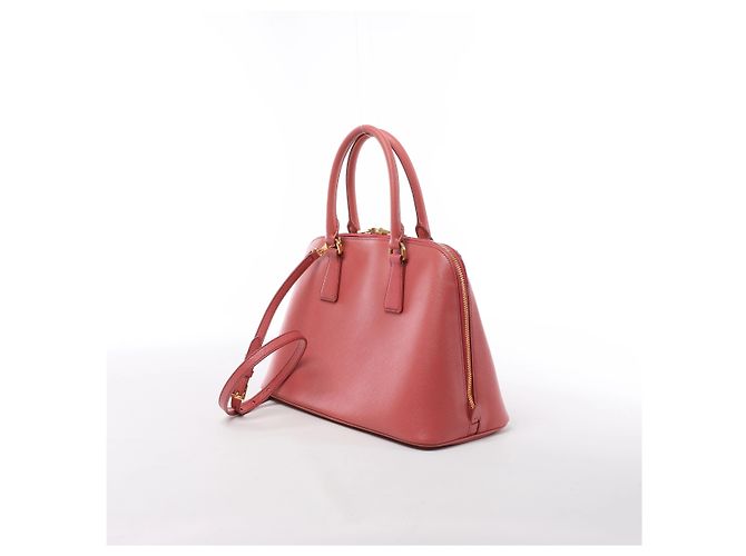 Prada Promenade Saffiano Lux Leather 2Way Handbag in Pink BL0837 - vista 3
