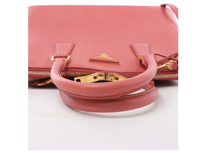 Prada Promenade Saffiano Lux Leather 2Way Handbag in Pink BL0837 - vista 7