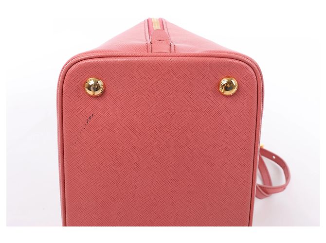 Prada Promenade Saffiano Lux Leather 2Way Handbag in Pink BL0837 - vista 9
