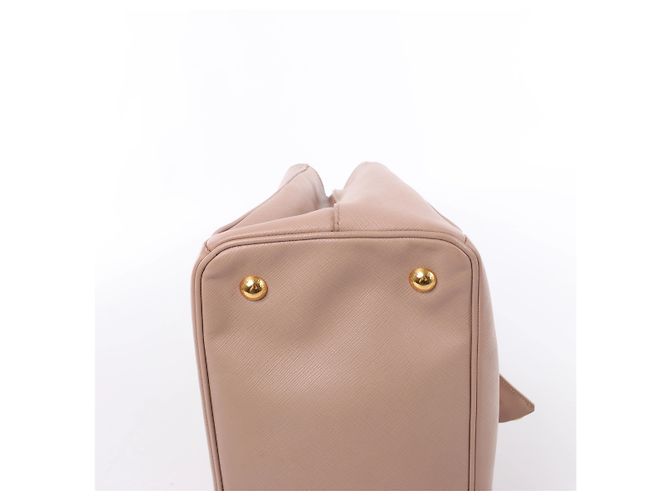 Borsa 2Way Prada Galleria in pelle Saffiano Beige - vista 8