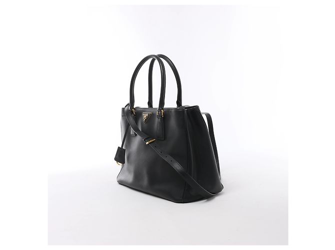 Borsa 2Way Prada Galleria in pelle Saffiano Nero - vista 2