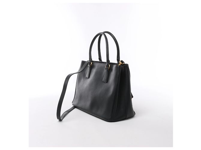 Borsa 2Way Prada Galleria in pelle Saffiano Nero - vista 3