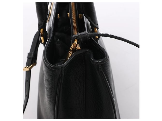 Borsa 2Way Prada Galleria in pelle Saffiano Nero - vista 5