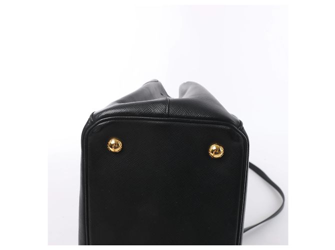 Borsa 2Way Prada Galleria in pelle Saffiano Nero - vista 9