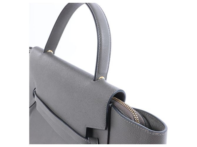 Céline Celine Belt Bag Mini Leather 2 Way Handbag in Gray - vista 3