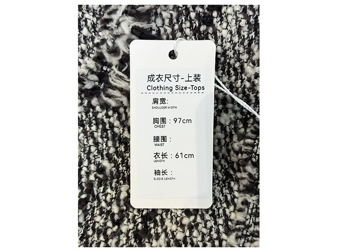 Chanel Tweed Jacke Graumeliert Größe 40 - Ansicht 3