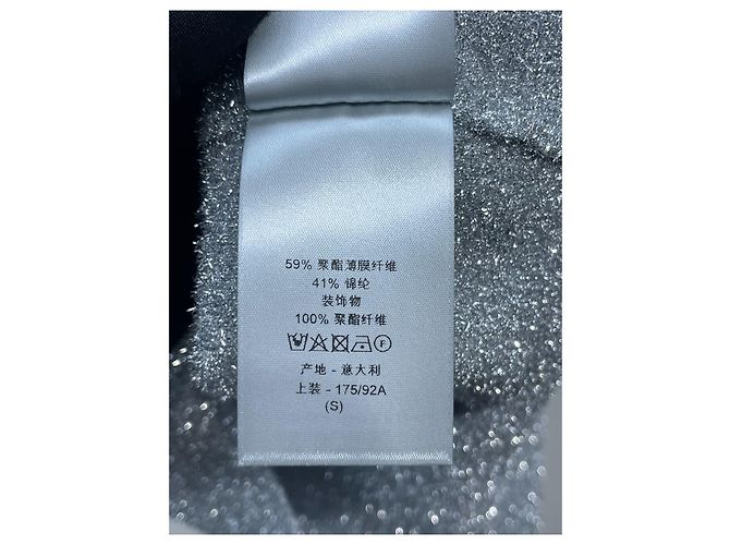 Dior Strickjacke Grau mit Silberglitzer - Ansicht 2
