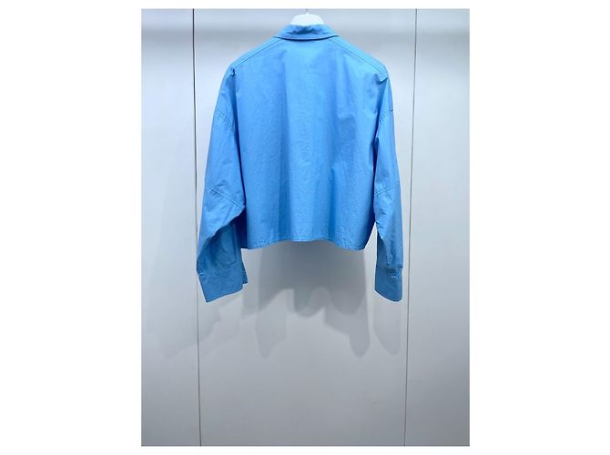 Camisa Fendi de algodón azul - vista 2
