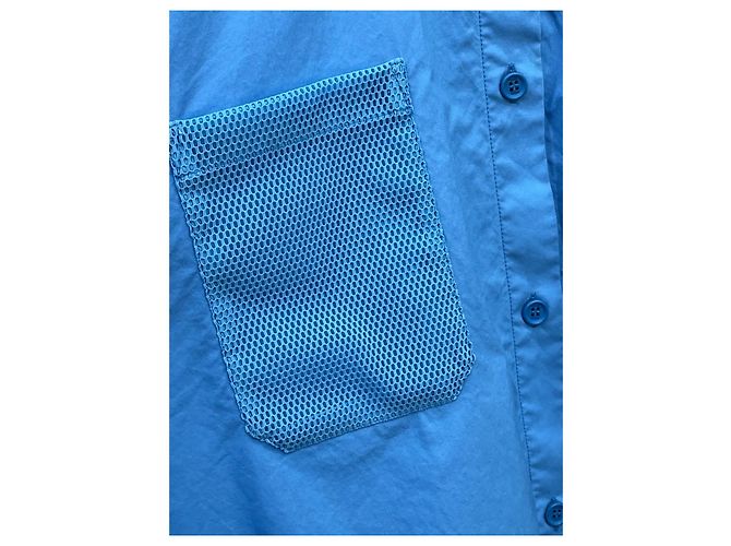 Camisa Fendi de algodón azul - vista 4