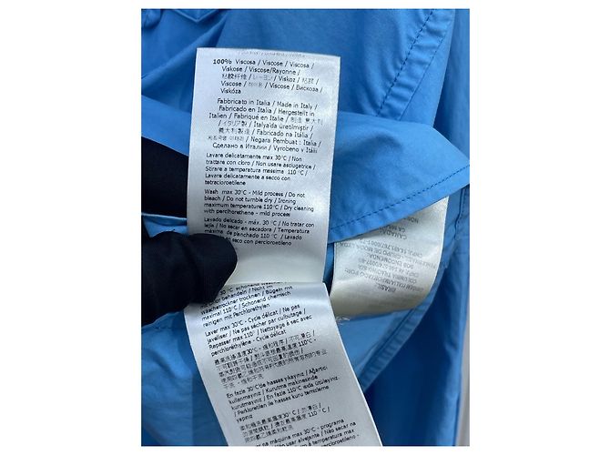 Camisa Fendi de algodón azul - vista 6