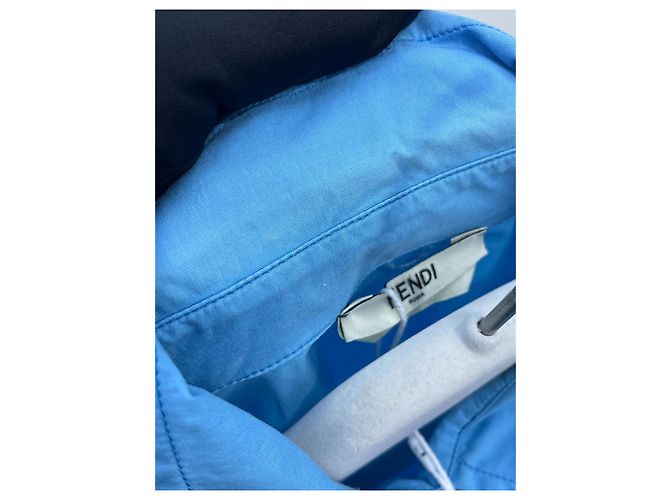 Camisa Fendi de algodón azul - vista 9