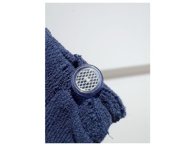 Chanel Jacke aus Navy Tweed Station Collection Größe 36 - Ansicht 2
