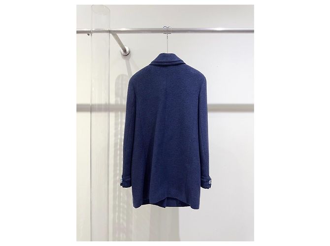 Chanel Jacke aus Navy Tweed Station Collection Größe 36 - Ansicht 3