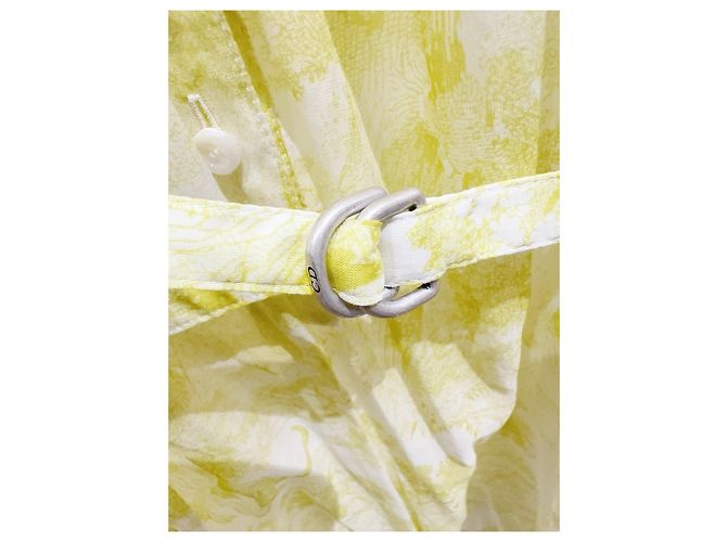Vestido Dior Amarillo de Algodón - vista 3