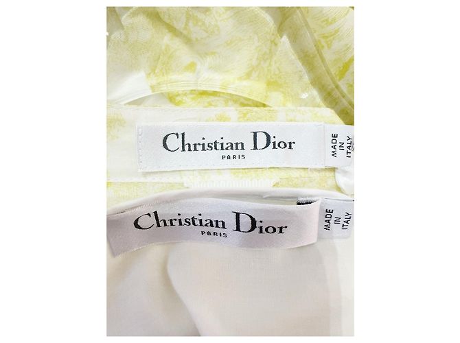 Vestido Dior Amarillo de Algodón - vista 5