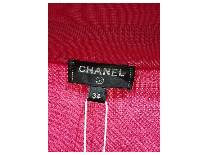 Chanel Kleid Rosa aus Viskose Größe 34 - Ansicht 3