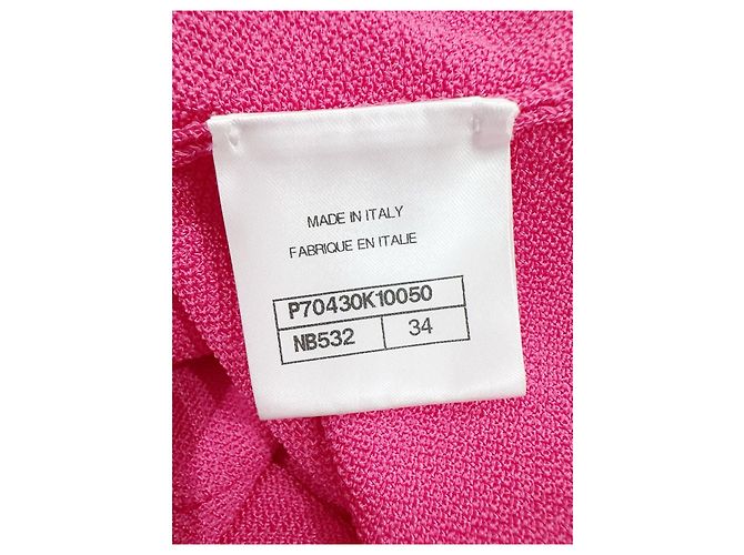 Chanel Kleid Rosa aus Viskose Größe 34 - Ansicht 5