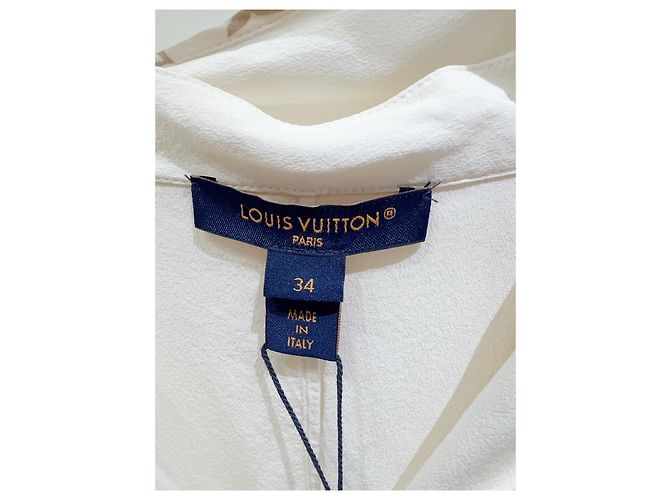 Top de seda Louis Vuitton Blanco - vista 2