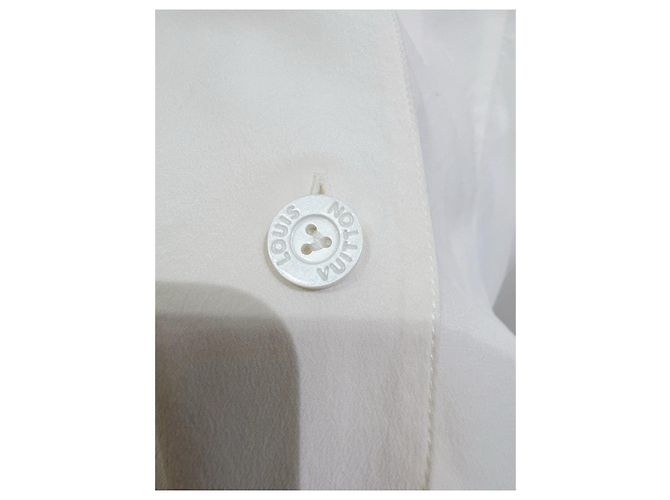 Top de seda Louis Vuitton Blanco - vista 4