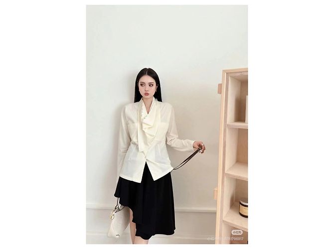 Top de seda Louis Vuitton Blanco - vista 8