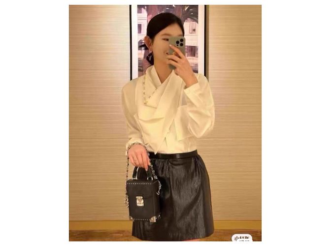 Top de seda Louis Vuitton Blanco - vista 9