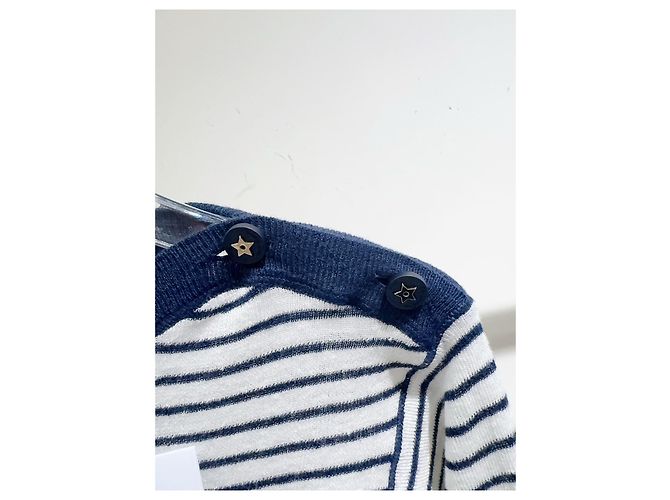 Top Dior a Righe in Cotone con Bottoni Lucky Star - vista 4