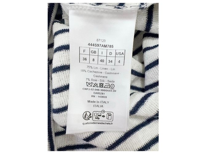 Top Dior a Righe in Cotone con Bottoni Lucky Star - vista 6