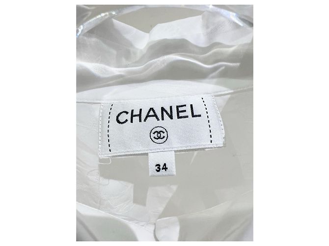 Top Chanel Blanco de Algodón con Estampado de Estrellas - vista 2
