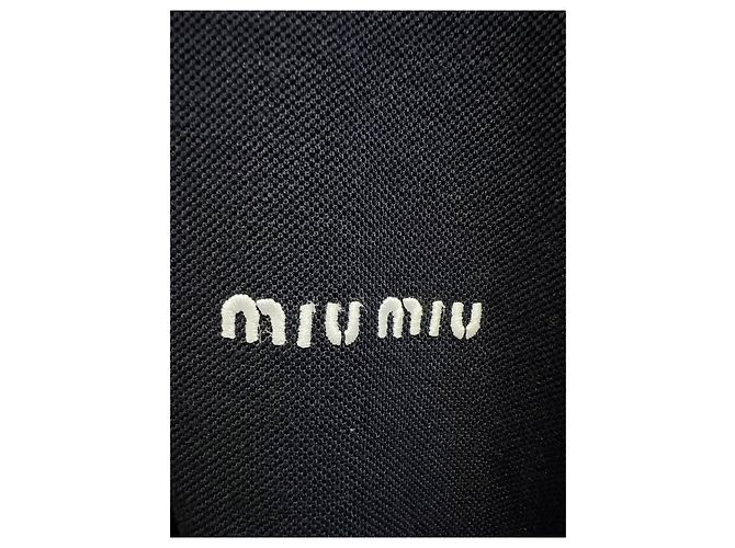 Polo Miu Miu de algodón azul marino - vista 2