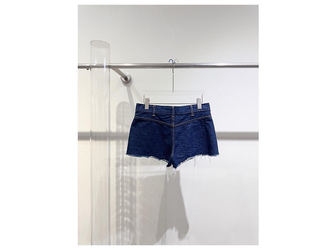 Shorts de denim azul Céline - vista 3