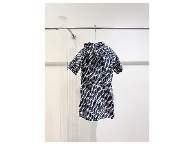 Dior Kleid mit All-over-Logo aus Polyester Größe 36 - Ansicht 4