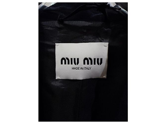 Miu Miu Navy Wool Jacket - view 3