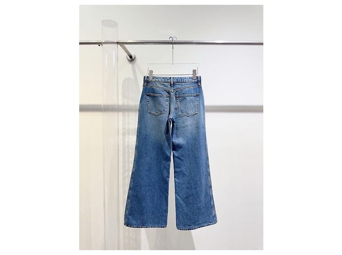 Vaqueros Louis Vuitton de denim azul de pierna ancha - vista 3