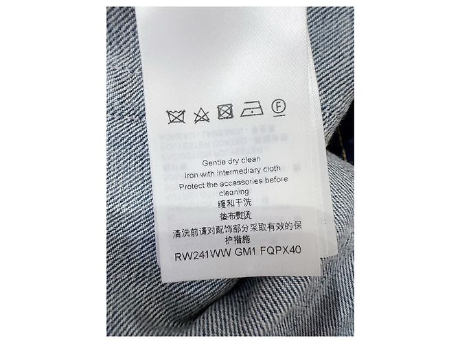 Vaqueros Louis Vuitton de denim azul de pierna ancha - vista 5