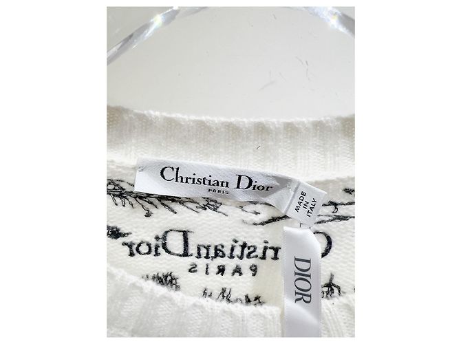 Dior Kaschmir Strickware mit gestickter Paris Karte - Ansicht 2