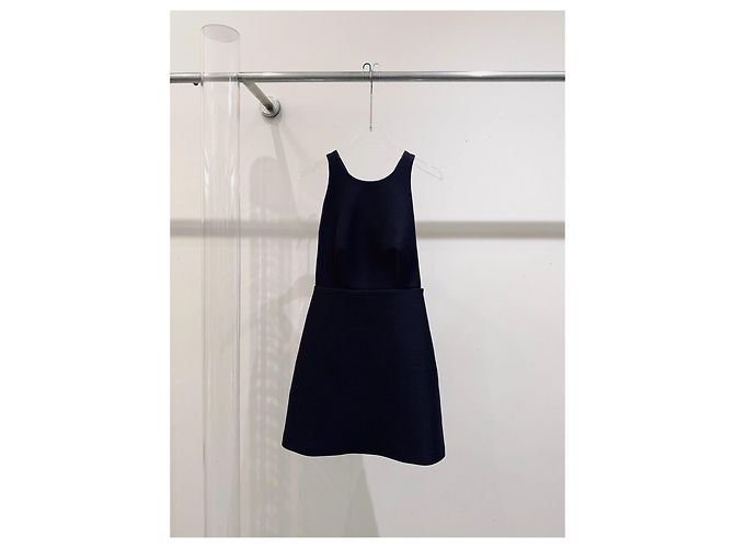 Vestido Prada de algodón negro con lazo Talla 40 - vista 2