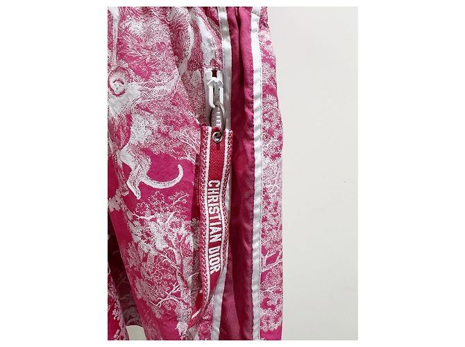 Dior Kleid aus rosa Baumwolle Toile de Jouy - Ansicht 3