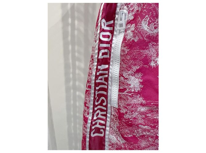Dior Kleid aus rosa Baumwolle Toile de Jouy - Ansicht 4