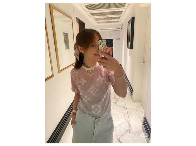Top Louis Vuitton Monogram en Algodón Rosa - vista 7