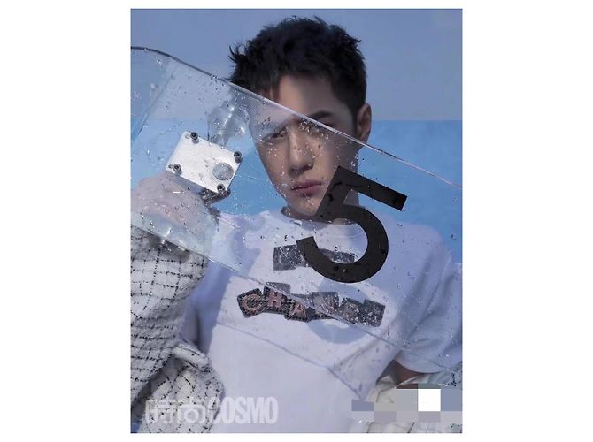 Top Sweatshirt Chanel Blanco de Algodón con Bordado Coco - vista 4